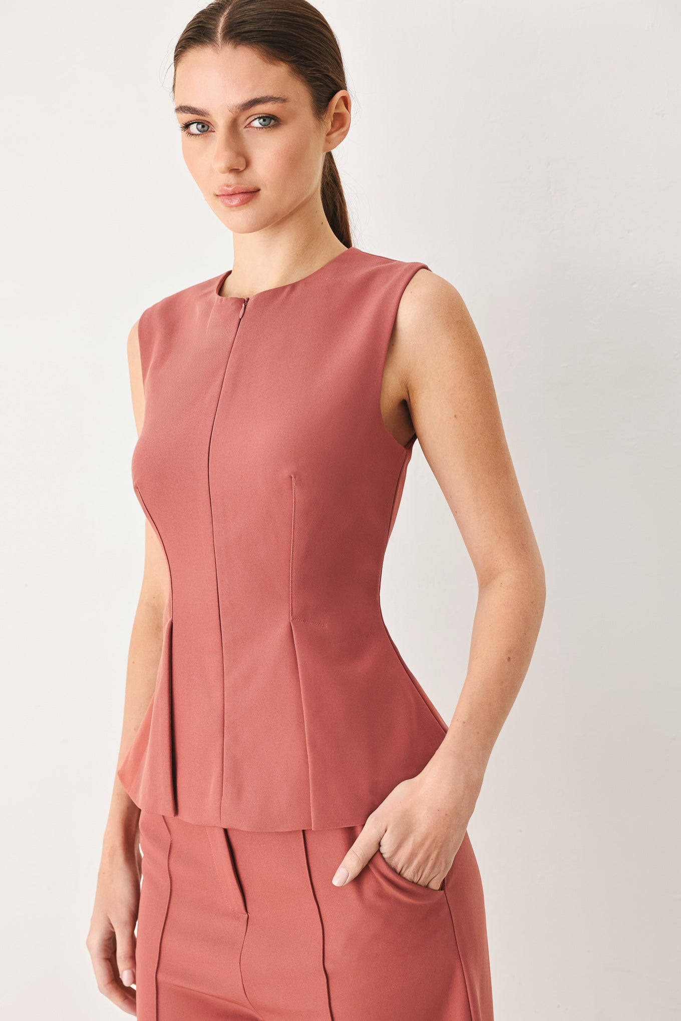MODERN FLOW WOVEN TOP