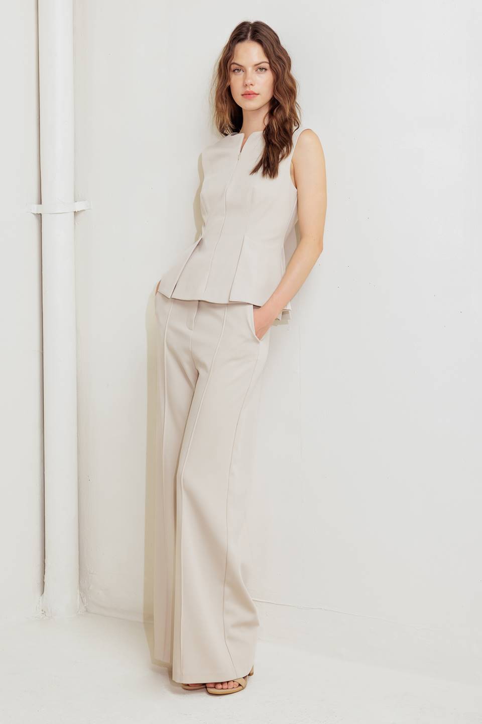 MODERN FLOW WOVEN TOP