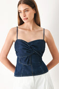 SWEET KISS DENIM TOP