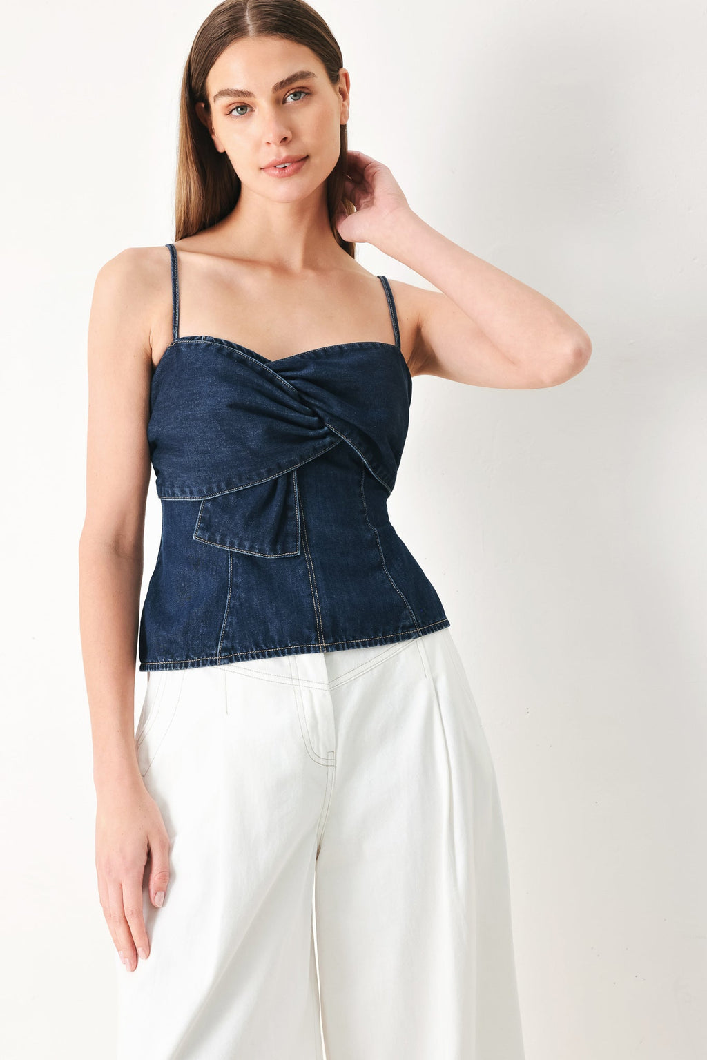 SWEET KISS DENIM TOP