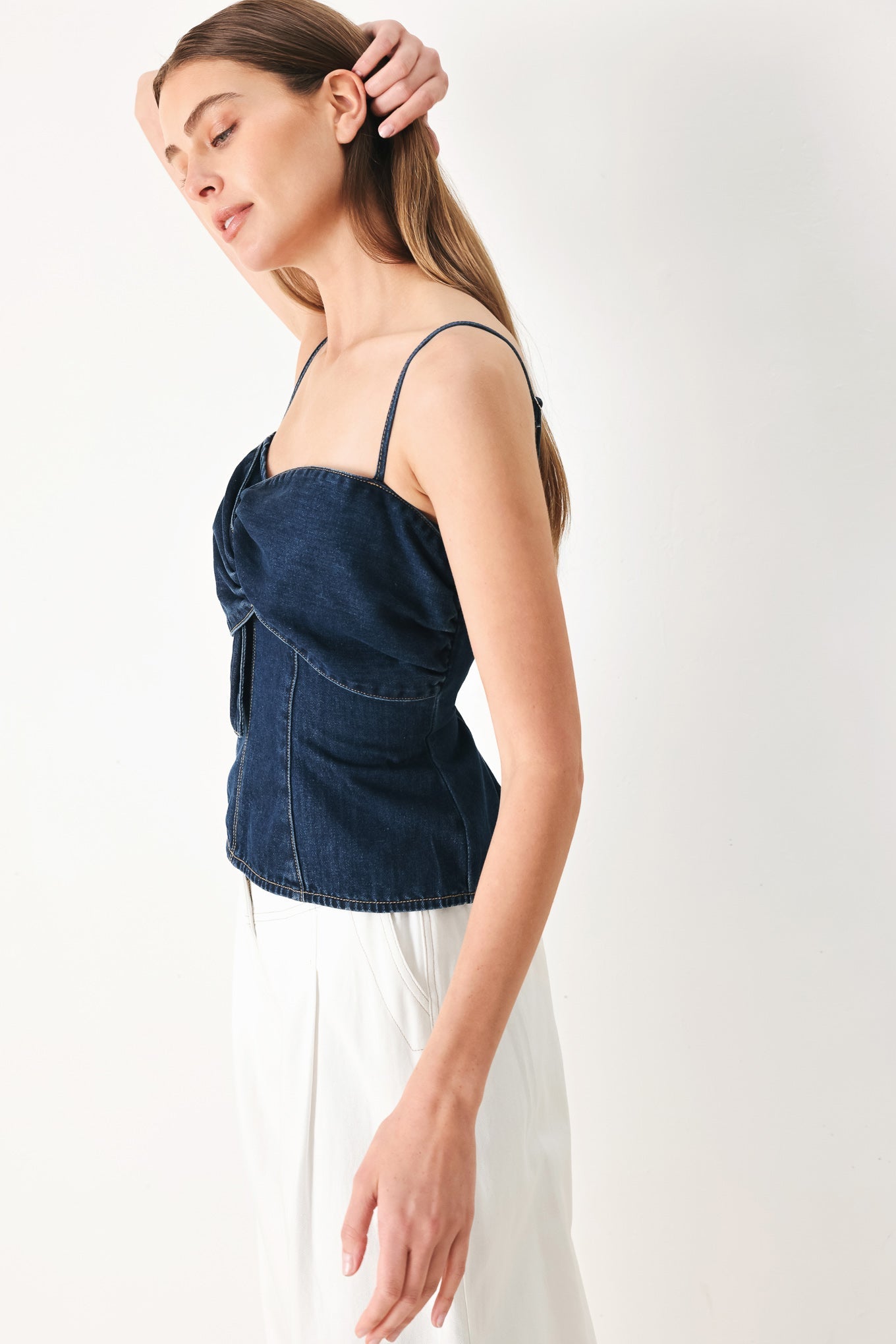 SWEET KISS DENIM TOP