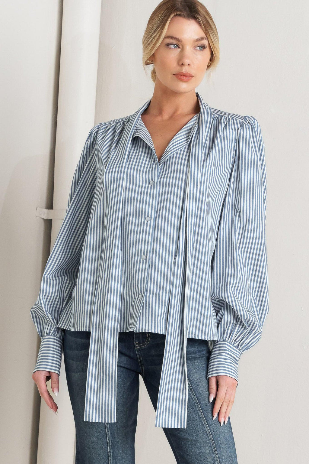 CHARMING INTENTIONS WOVEN TOP