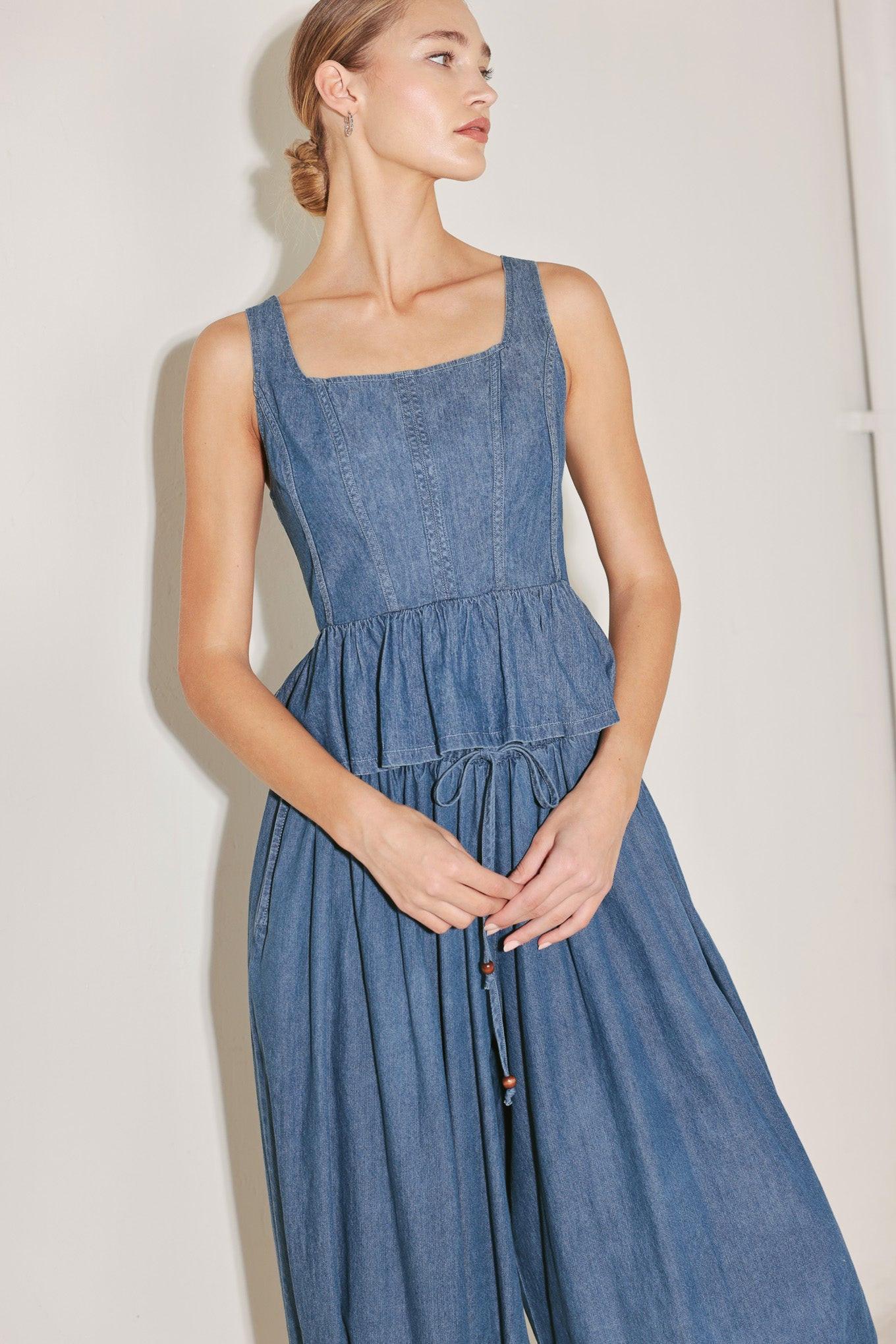 SOFT REBEL VOLUME WOVEN TOP