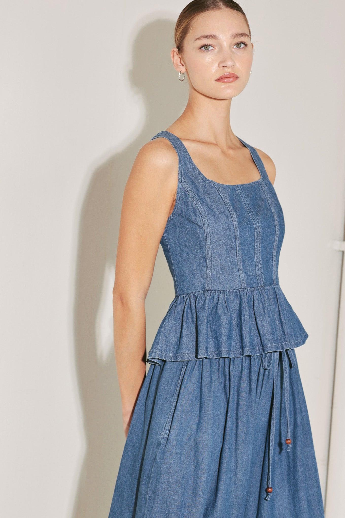 SOFT REBEL VOLUME WOVEN TOP