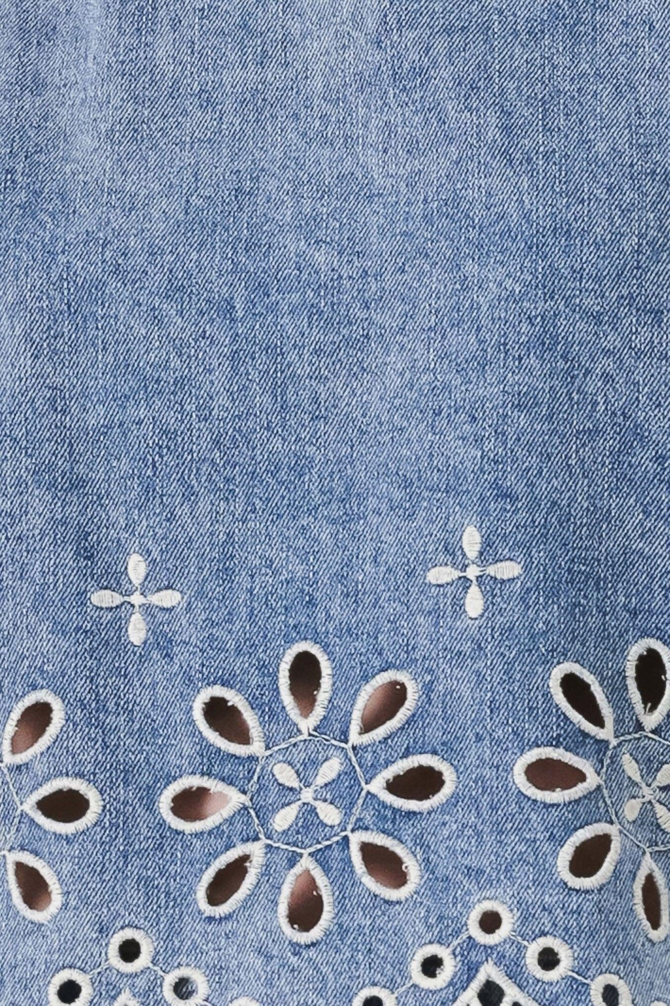 FLORAL LOVE DENIM TOP
