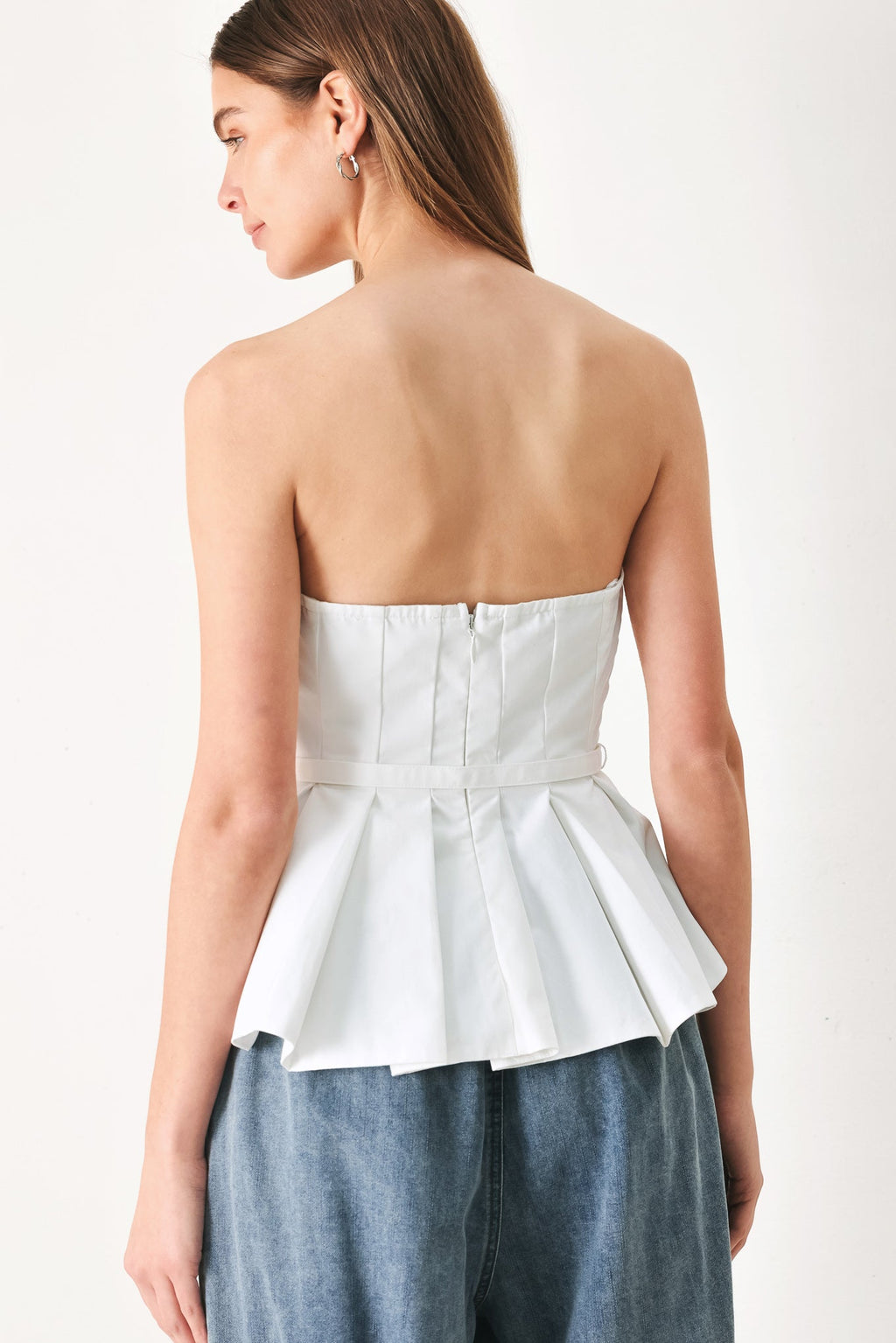 PURE FRAME WOVEN TUBE TOP