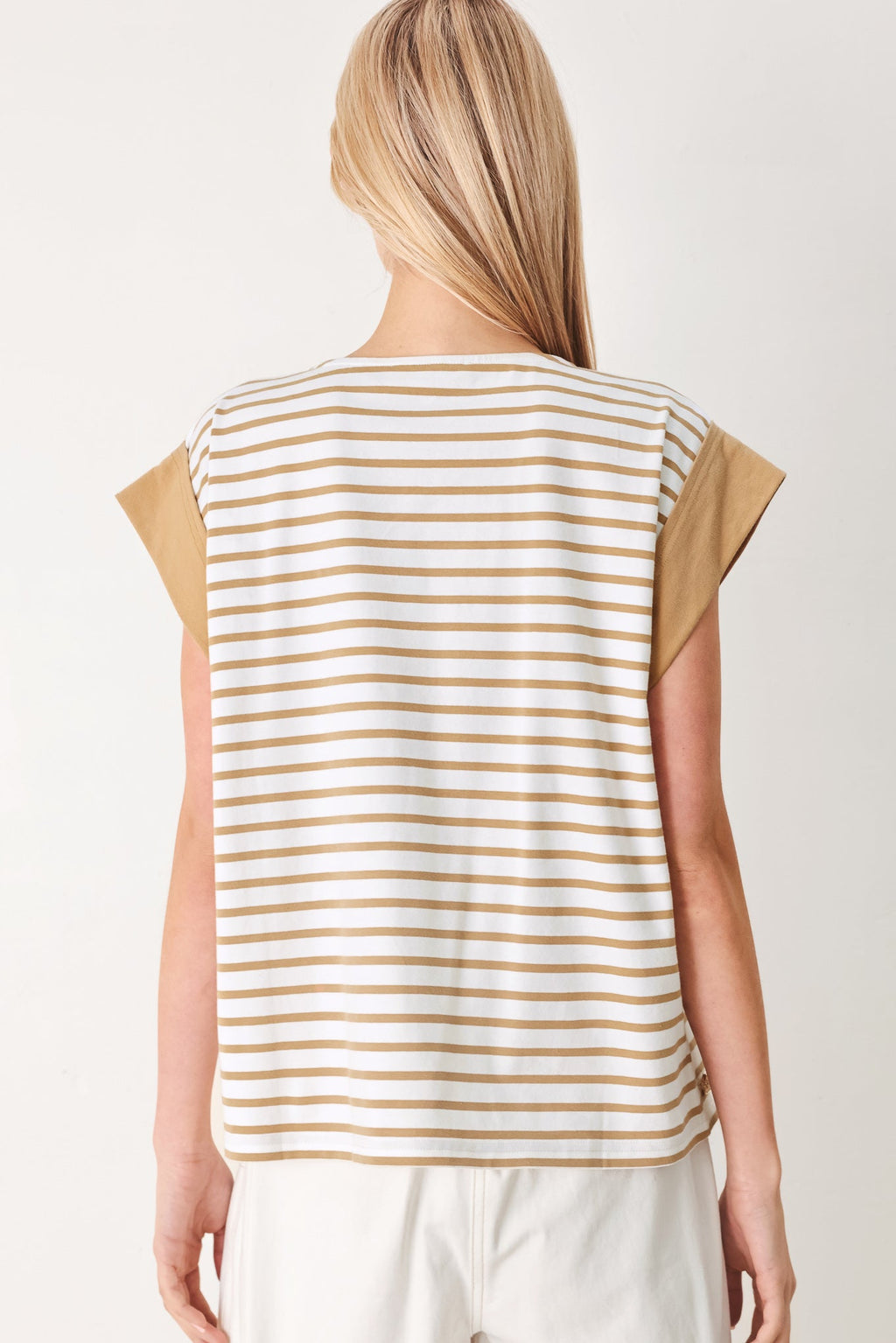 SUNSET MOOD STRIP KNIT TOP