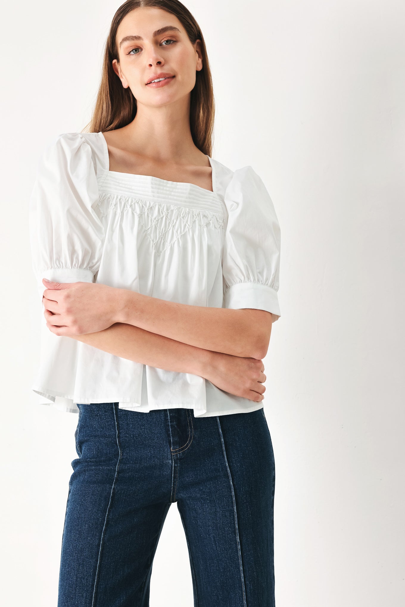 PURE VOLUME WOVEN TOP