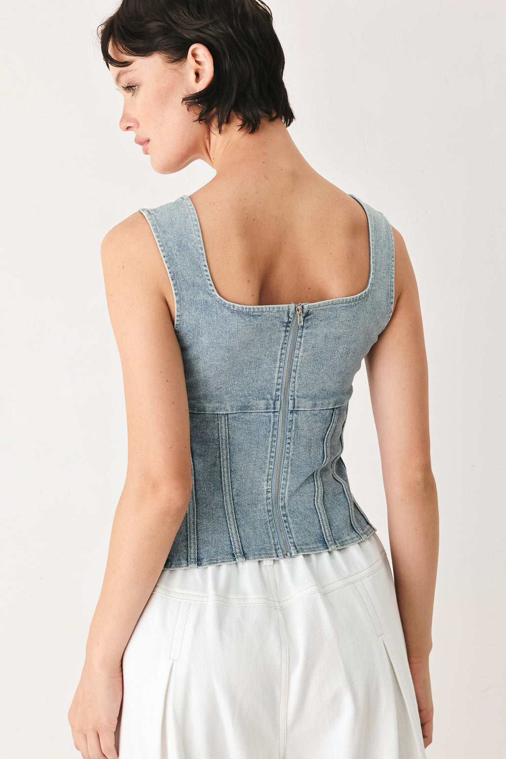THE SEABREEZE DENIM TOP