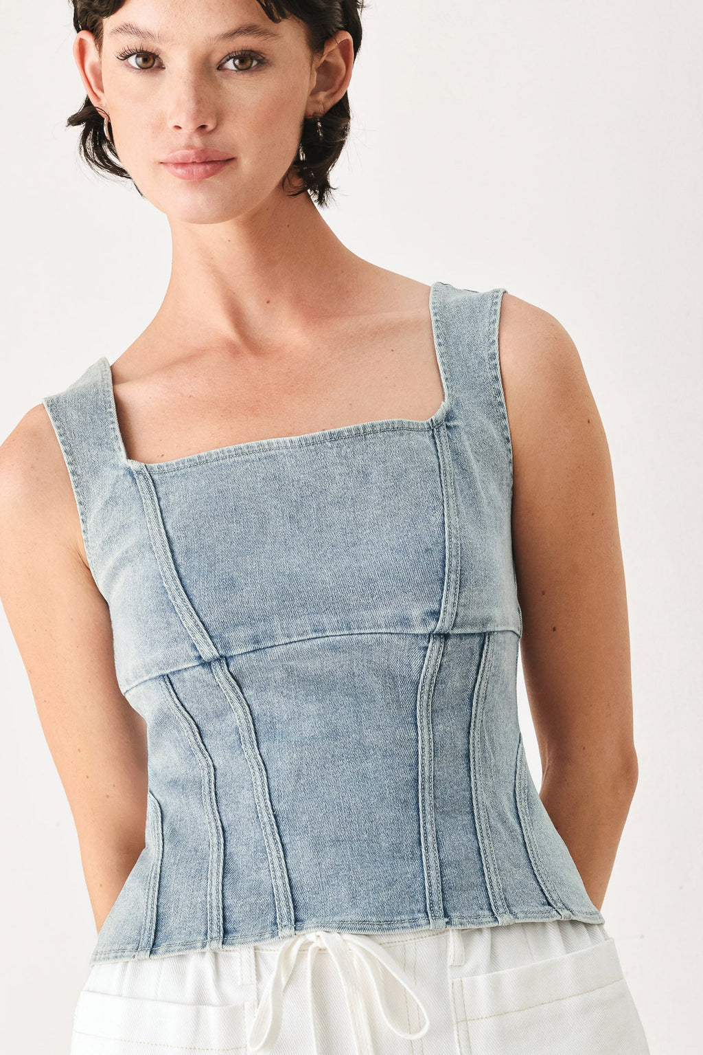THE SEABREEZE DENIM TOP