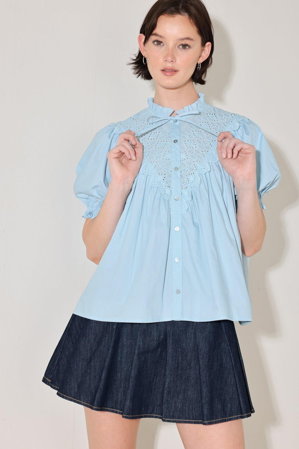 SWEET NOTE MOMENT WOVEN TOP