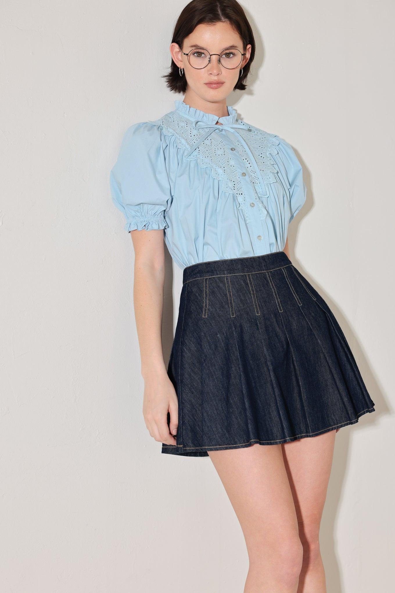 SWEET NOTE MOMENT WOVEN TOP