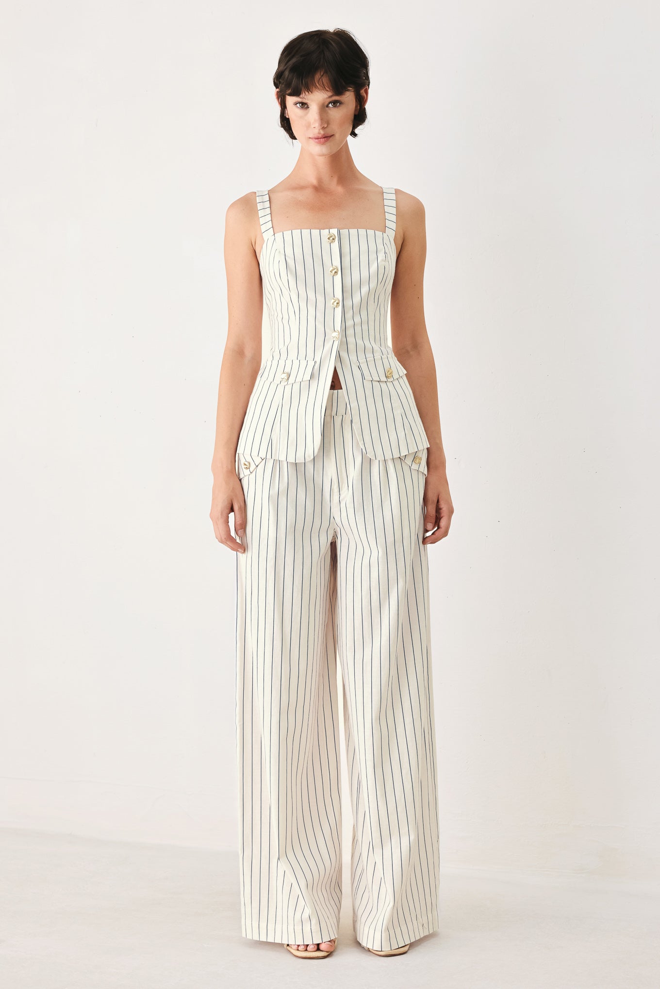 SUTTON STRIPE WOVEN TOP