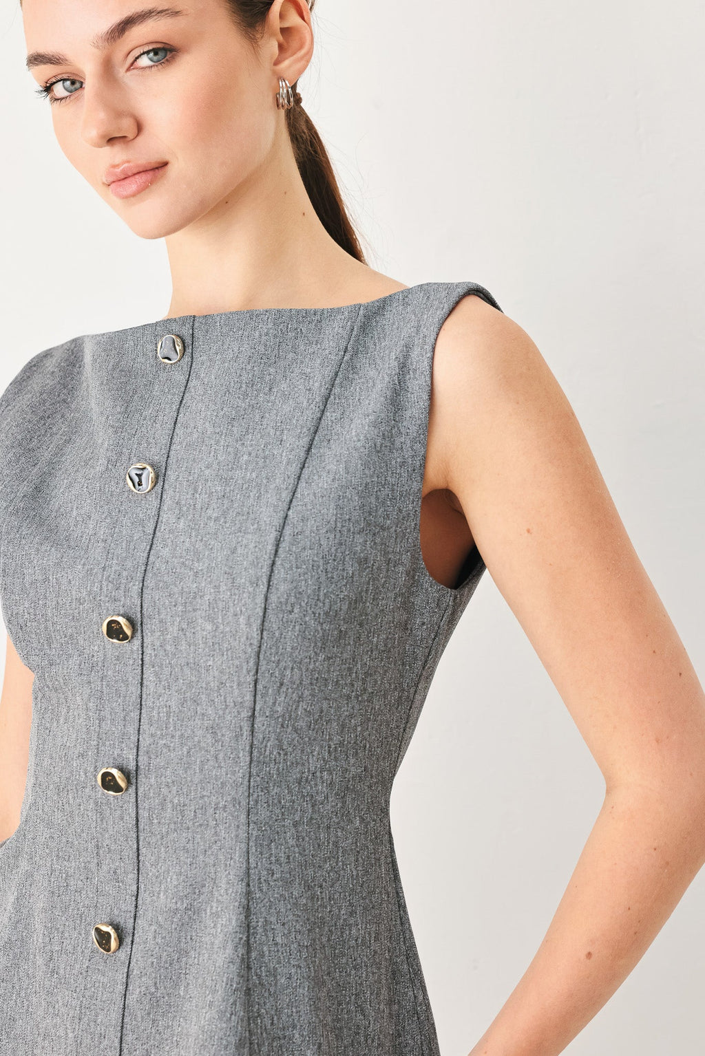 GRANITE FLOW WOVEN TOP