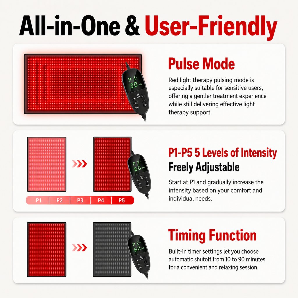 FullGlow™ 180 Full Body Red Light & Near Infrared Mat