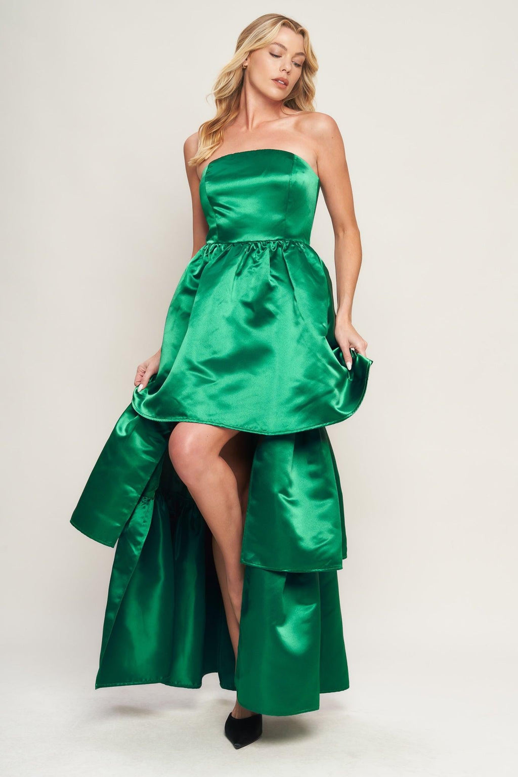 FASHIONABLE FLAIR WOVEN MAXI DRESS