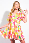 CUTE CERTAINTY WOVEN MINI DRESS