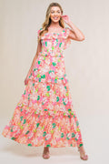 RELAXED CHARM WOVEN MIDI DRESS