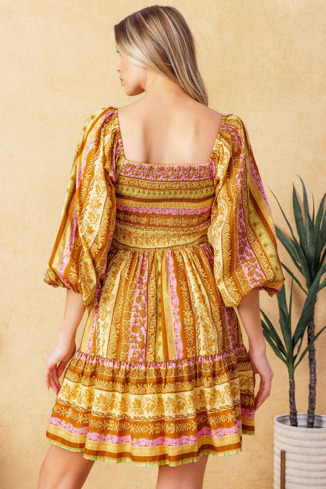 ALL MY PRIDE WOVEN MINI DRESS