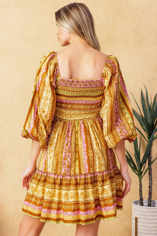 ALL MY PRIDE WOVEN MINI DRESS