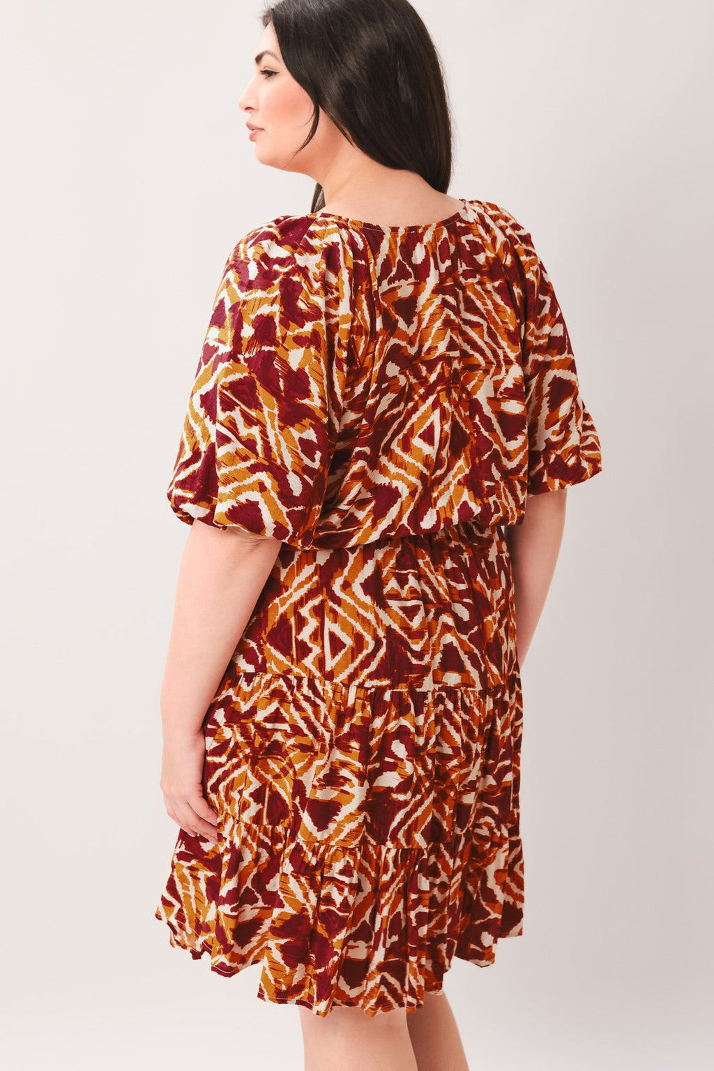 FLORA HARMONY WOVEN MINI DRESS