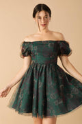 BE GOOD TO ME WOVEN ORGANZA DRESS