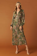 STICK SEASON WOVEN MIDI DRESS