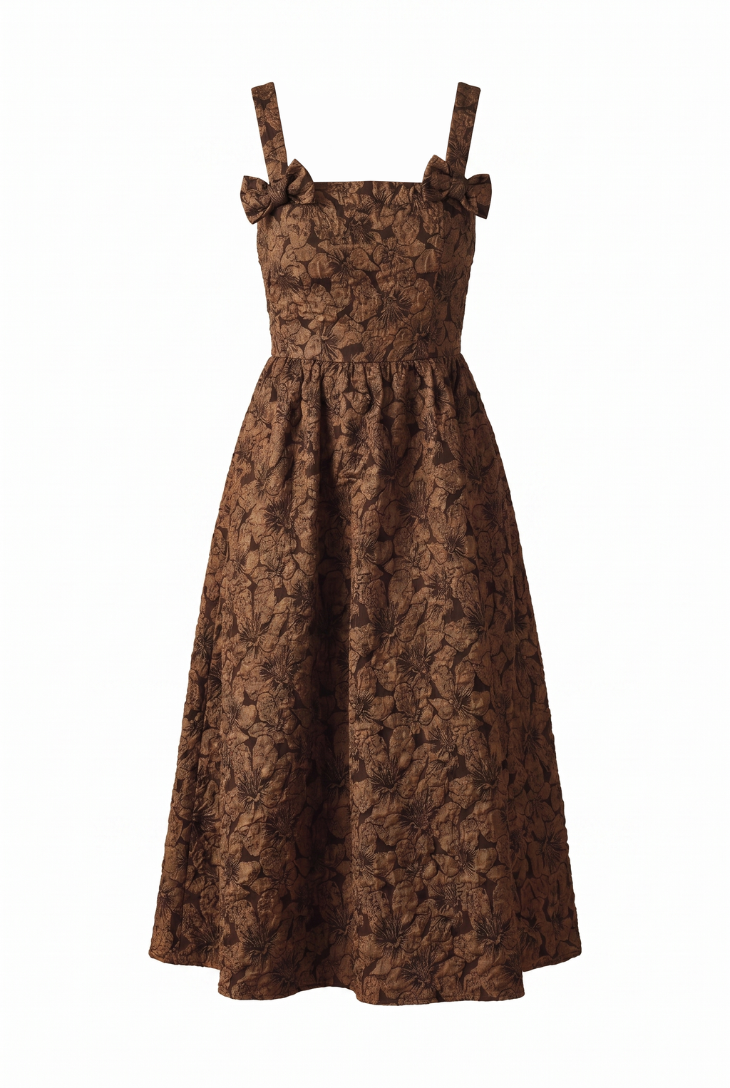 LOST IN TIME WOVEN MIDI DRESS