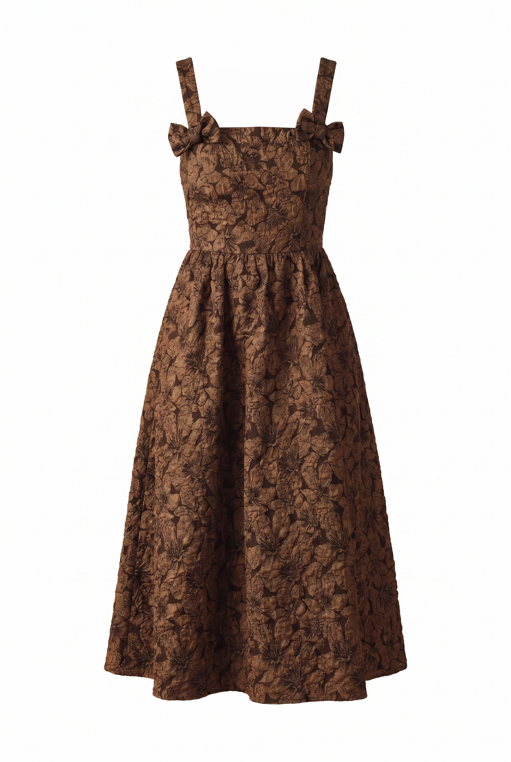 LOST IN TIME WOVEN MIDI DRESS