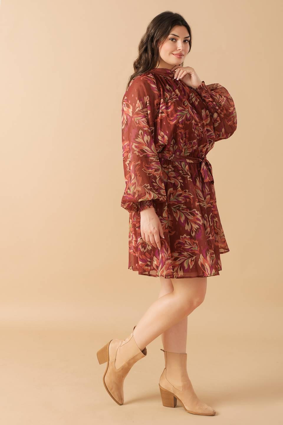 ARTISTIC ESSENCE WOVEN MINI DRESS