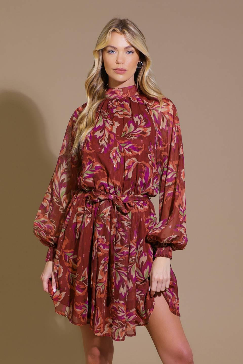 ARTISTIC ESSENCE WOVEN MINI DRESS