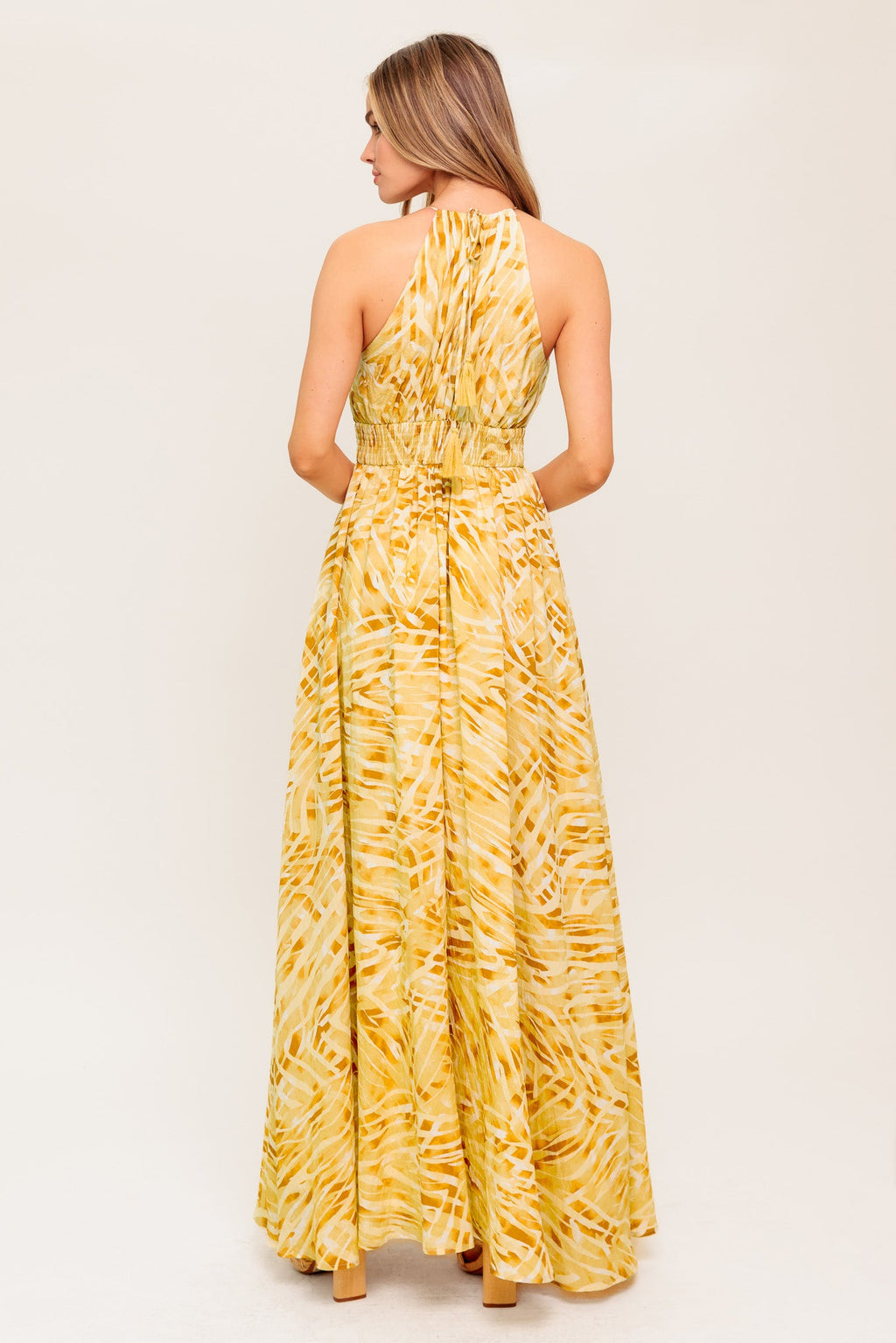 LIVING IN WONDERLAND WOVEN MAXI DRESS