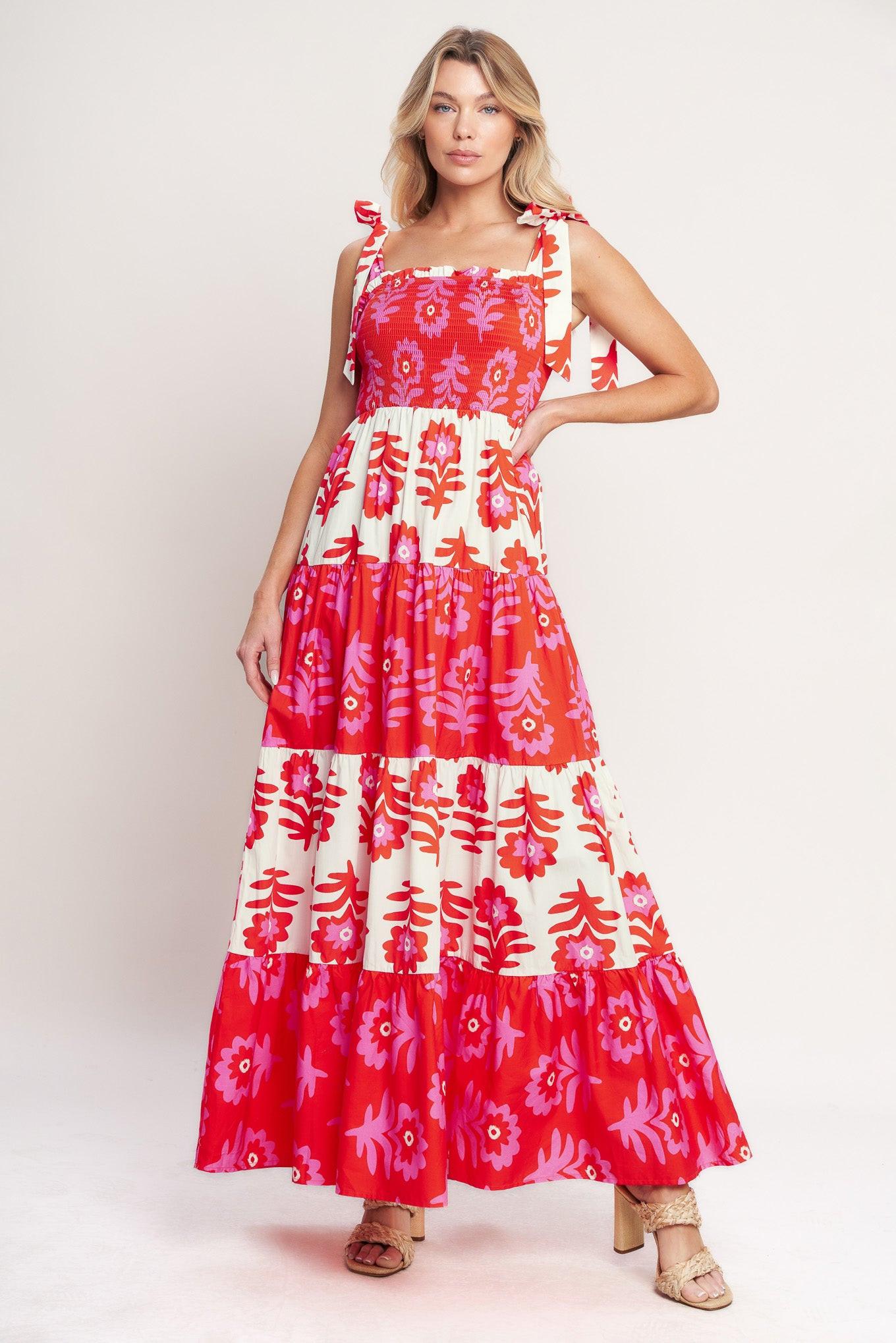 GLAMOUR IN MOTION WOVEN MAXI DRESS