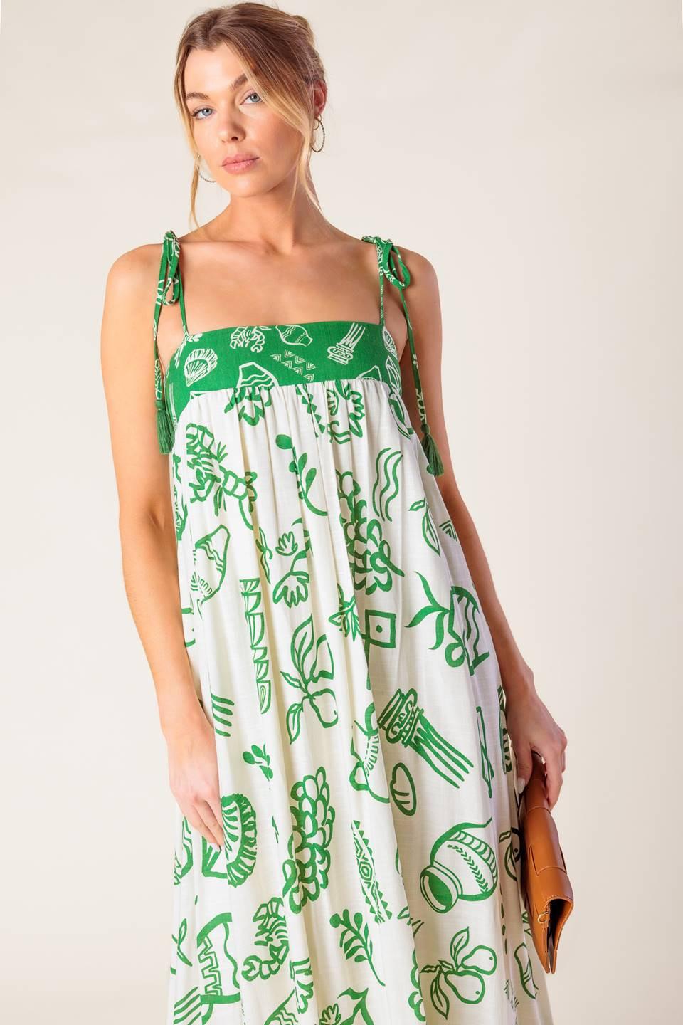 EVERYDAY BLISS WOVEN MAXI DRESS