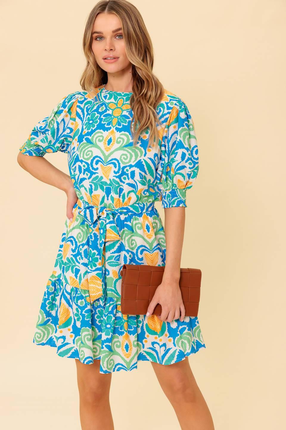 LOVE IN YOUR EYES WOVEN MNI DRESS