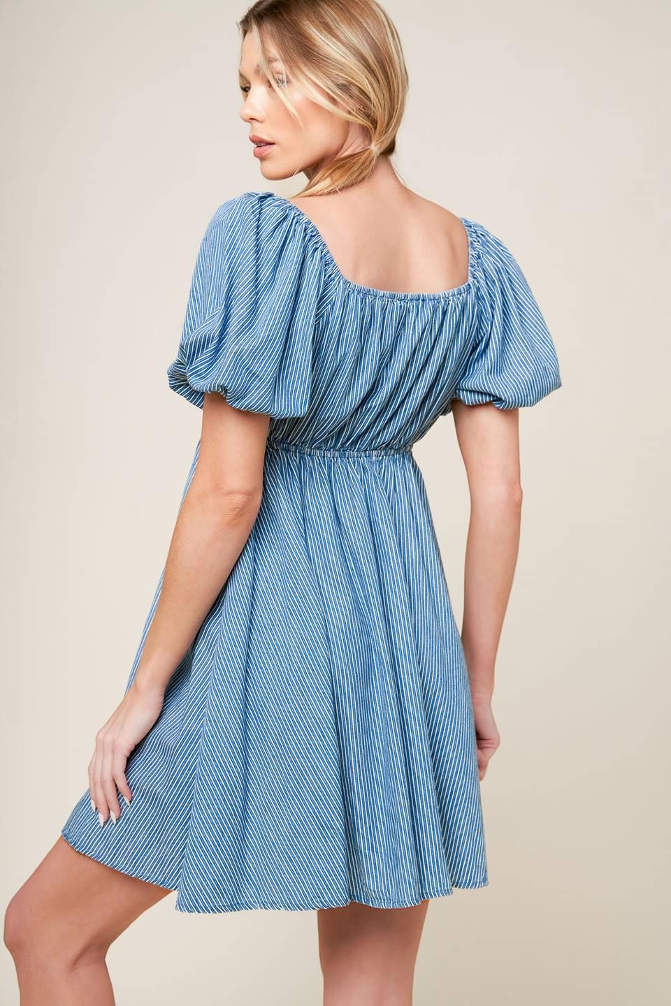 SOMETHING NICE WOVEN MINI DRESS