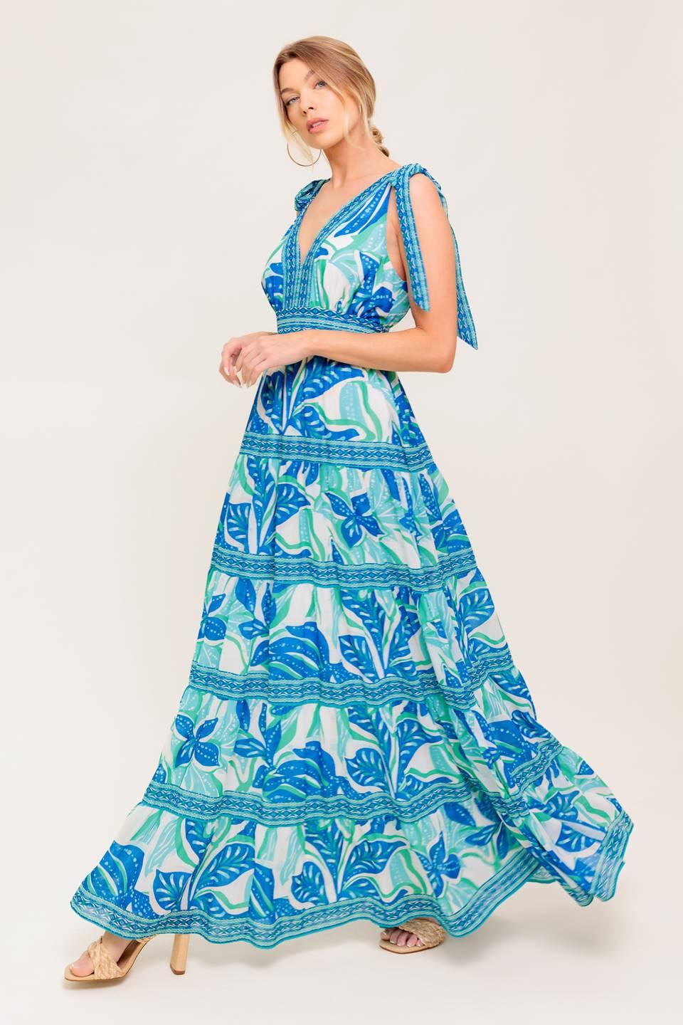 SHOW YOUR LOVE WOVEN MAXI DRESS