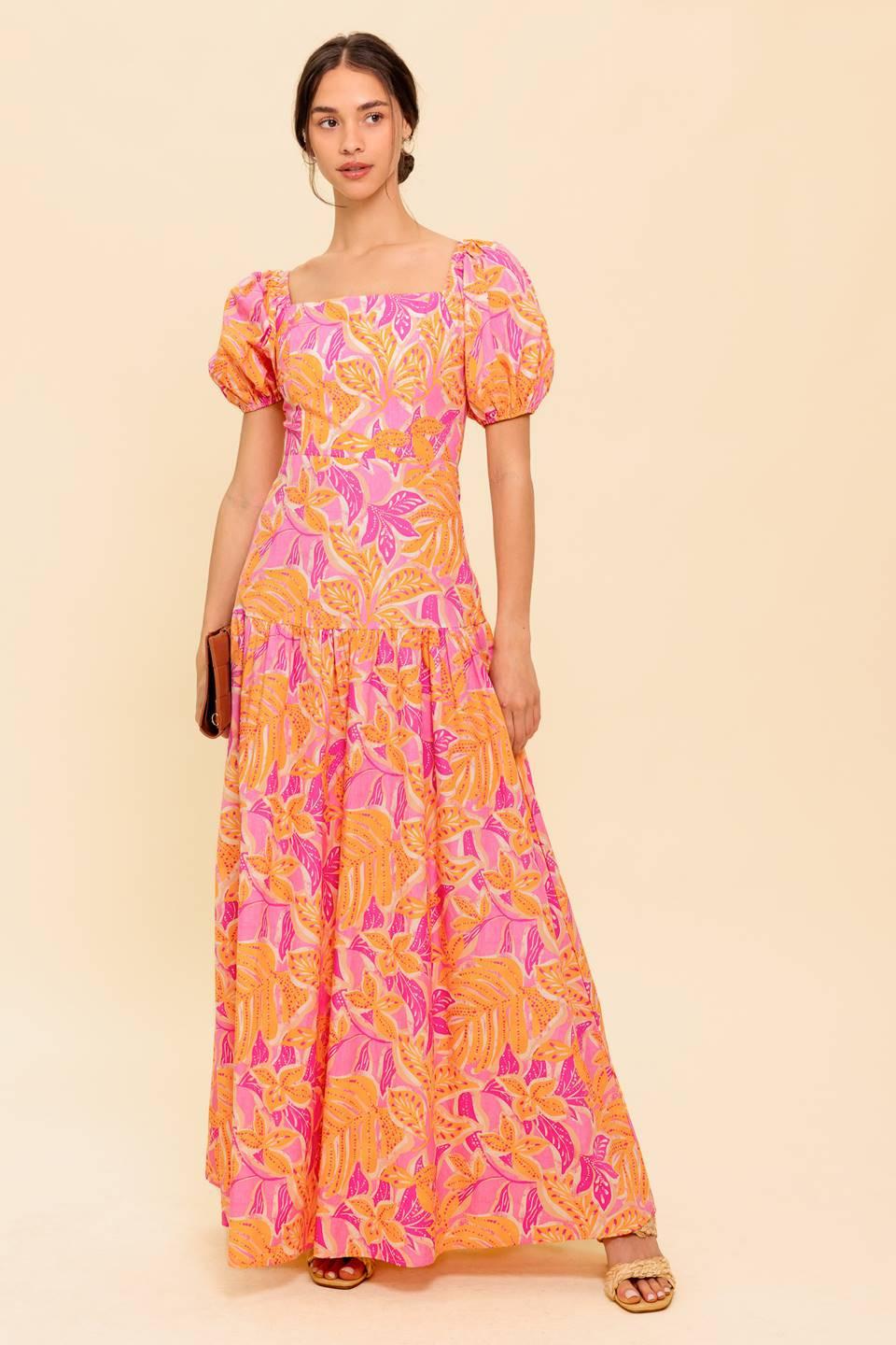 LITTLE LUXURIES WOVEN MAXI DRESS