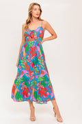 SLOW MOTION LOVE WOVEN MIDI DRESS