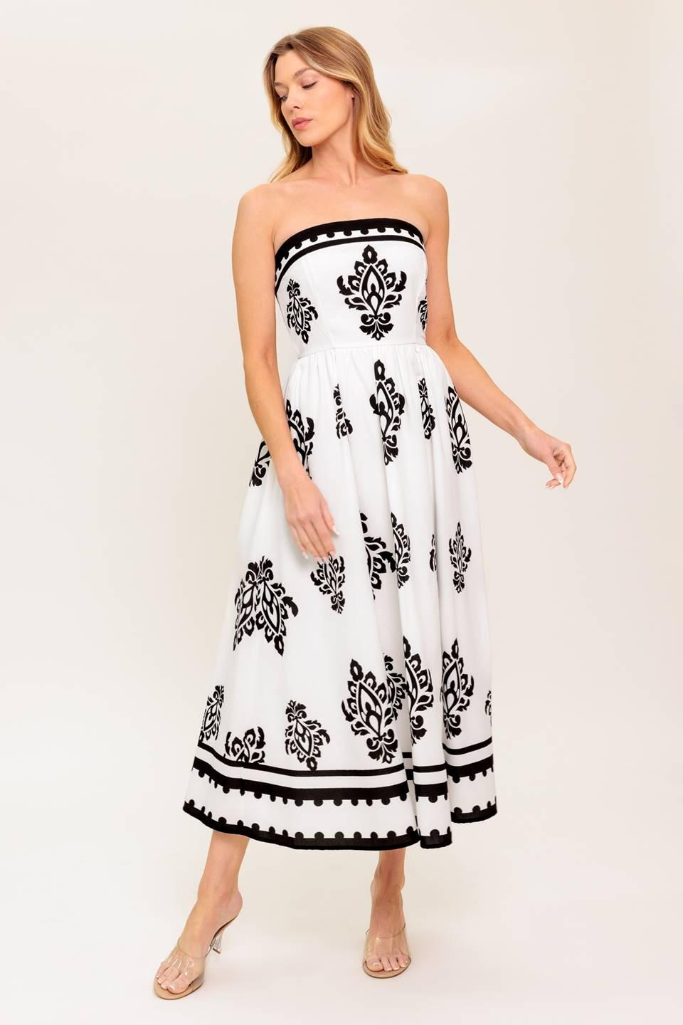 MYSTIC TWILIGHT WOVEN MDI DRESS