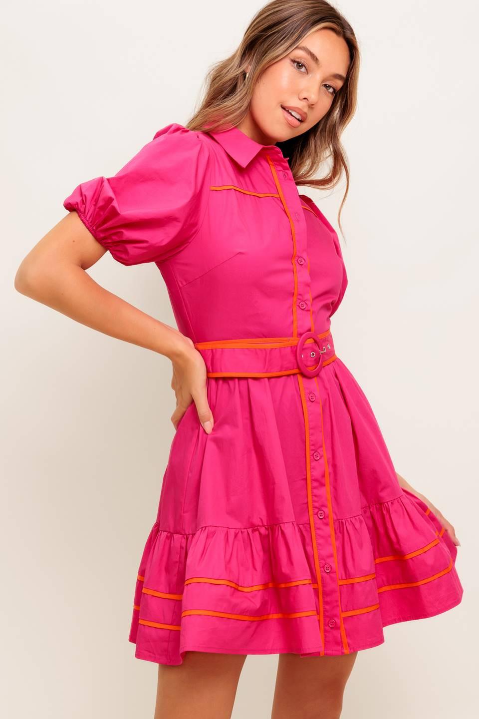 PARADISE FOUND WOVEN MINI DRESS