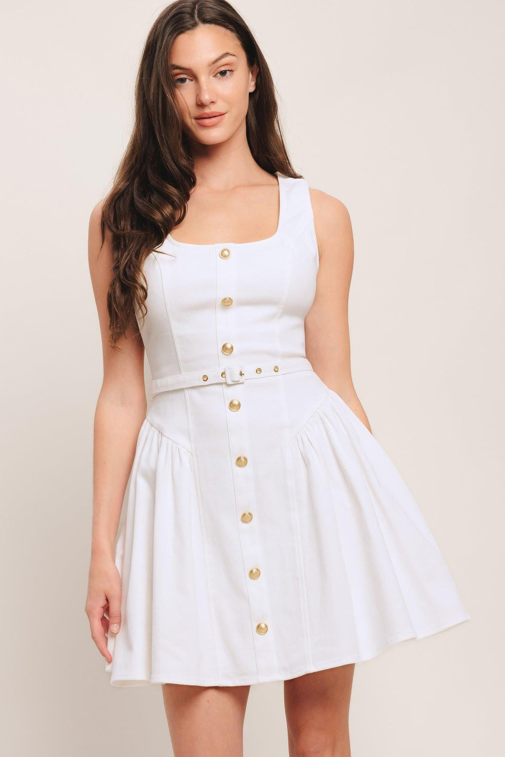 ALYSSA WOVEN MINI DRESS