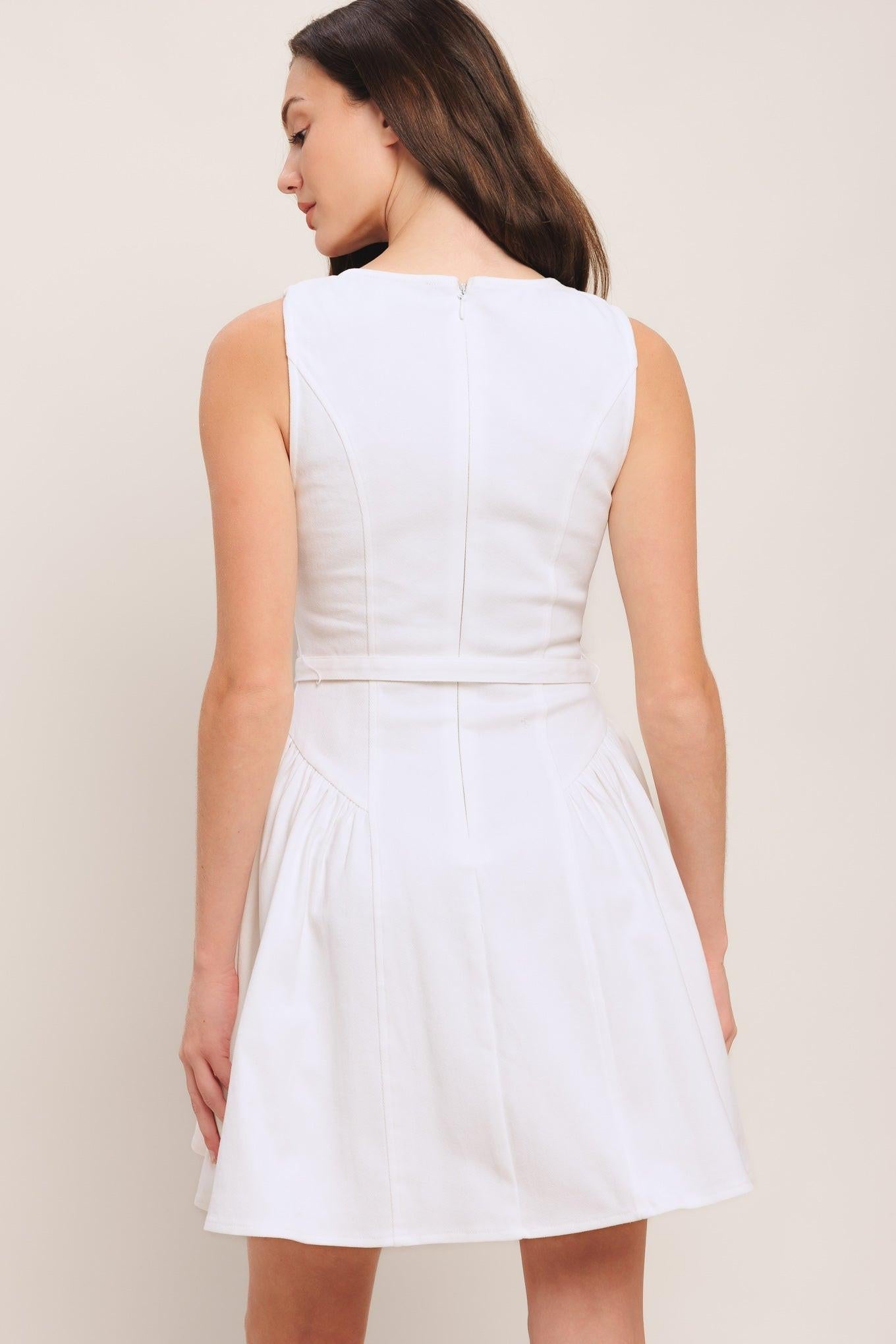 ALYSSA WOVEN MINI DRESS