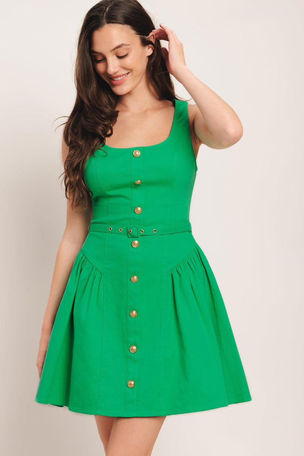ALYSSA WOVEN MINI DRESS