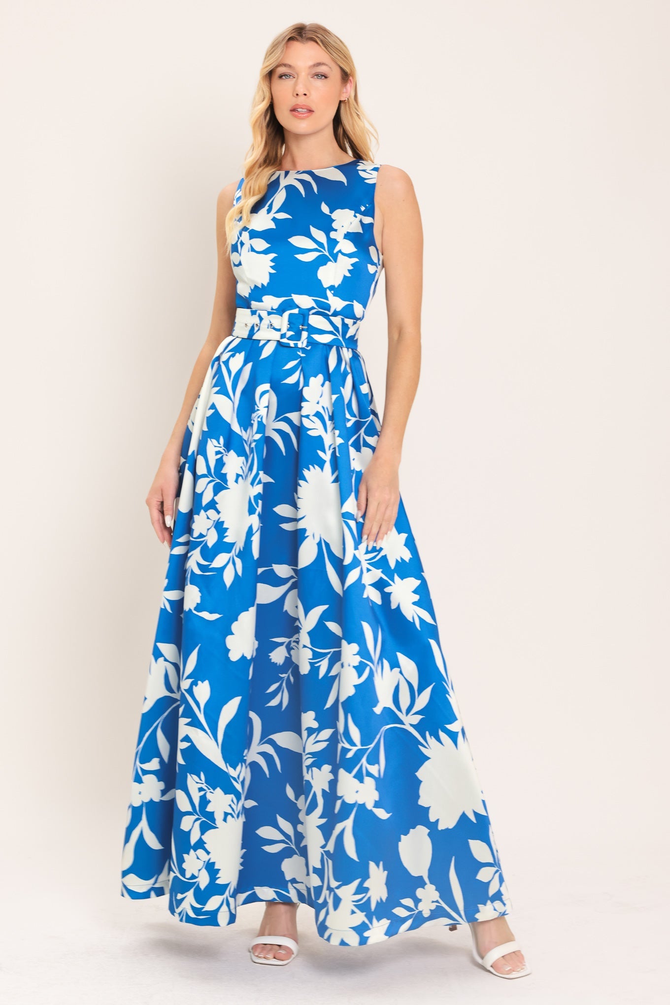 SAPPHIRE FANTASY BLUE WOVEN MAXI DRESS