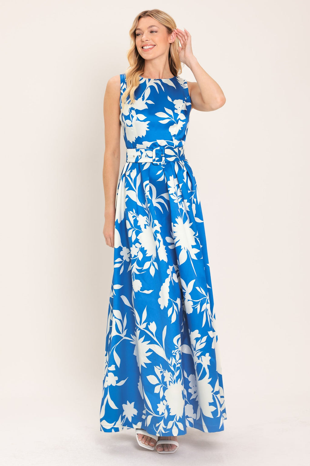 SAPPHIRE FANTASY BLUE WOVEN MAXI DRESS