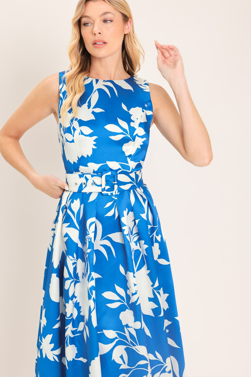 SAPPHIRE FANTASY BLUE WOVEN MAXI DRESS
