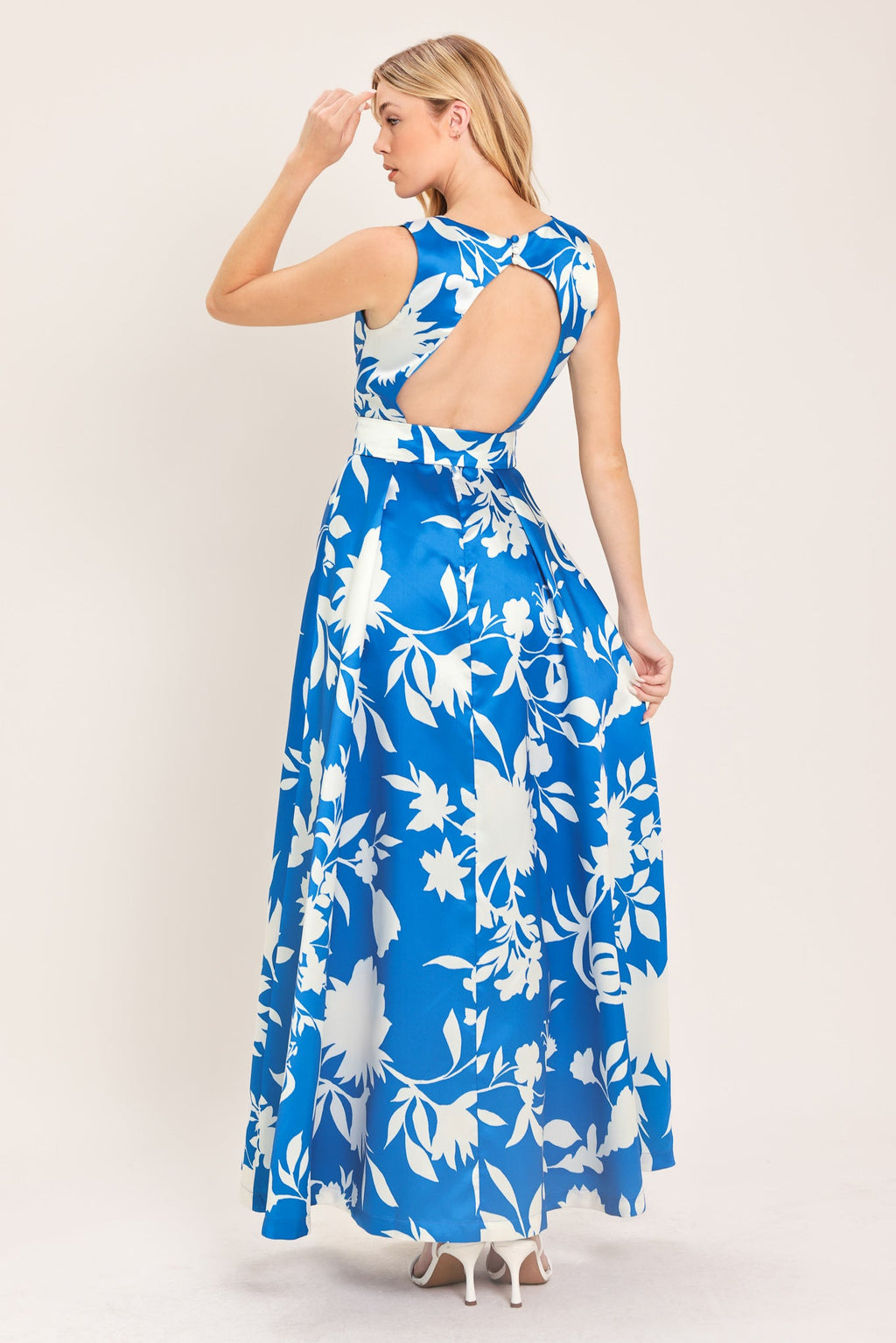 SAPPHIRE FANTASY BLUE WOVEN MAXI DRESS
