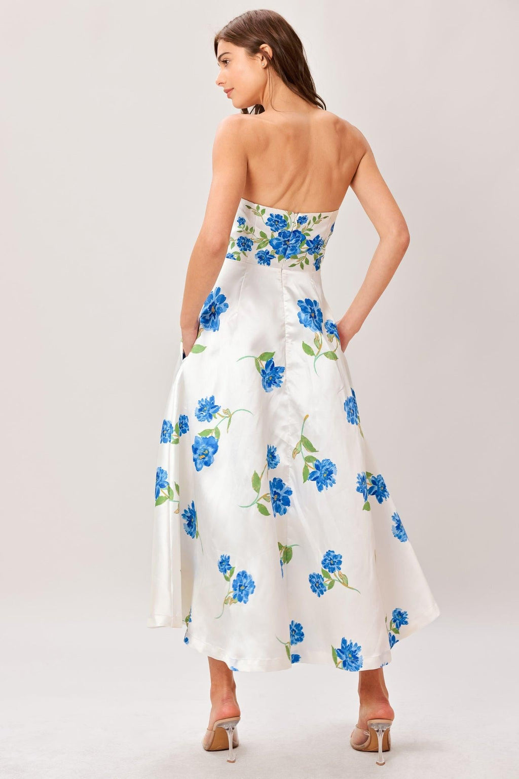 GARDEN MUSE WOVEN MIDI DRESS