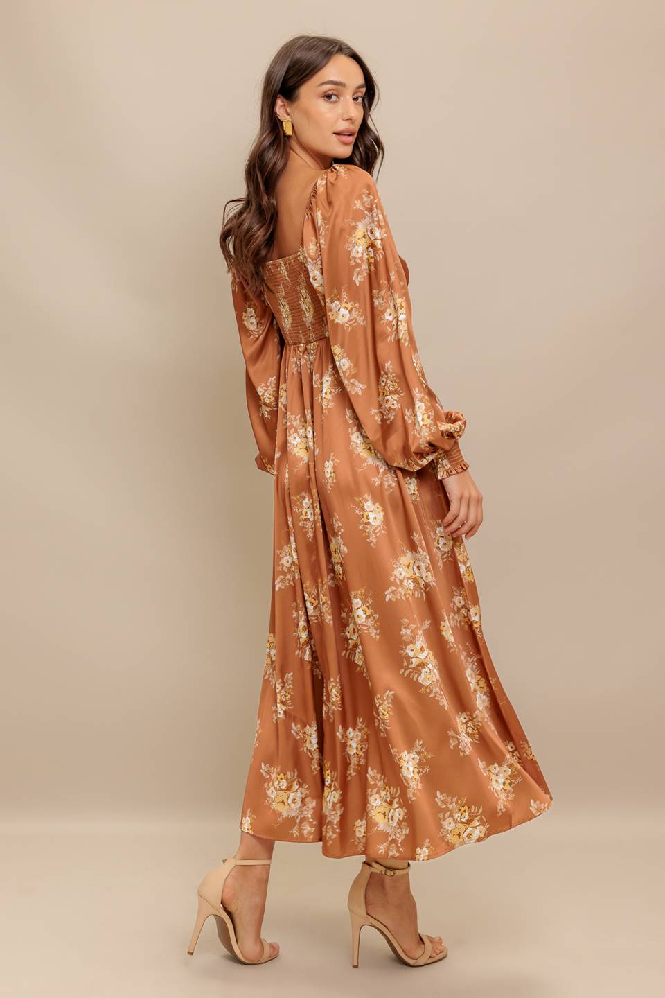 ENGLISH GARDEN WOVEN MIDI DRESS